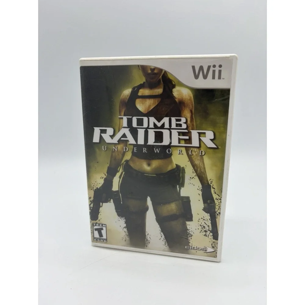 Tomb Raider: Underworld (Nintendo Wii, 2008) Video Game With Case + Disc